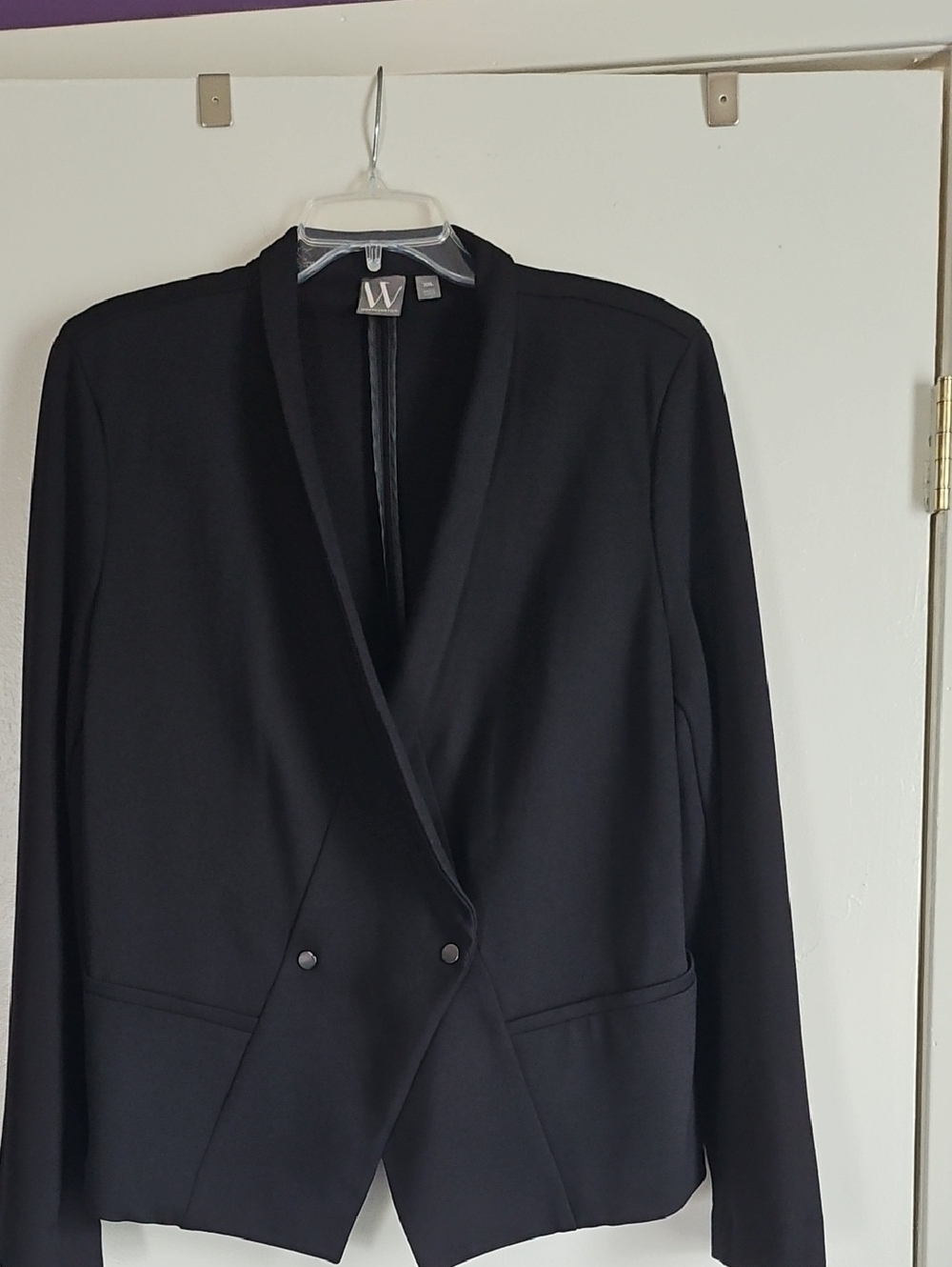 W by Worth Black Shawl-Collar Women's Blazer